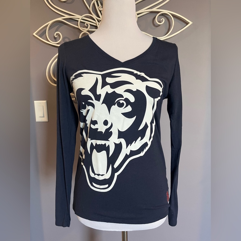 Nike Chicago Bears Navy Blue Athletic Tee